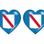 r8877 drapeau cœur campania