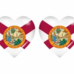 r8922 drapeau cœur floride
