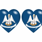 r8930 drapeau cœur louisiane