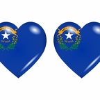 r8939 drapeau cœur nevada