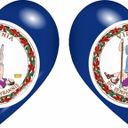 r8953 drapeau cœur virginie