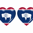 r8957 drapeau cœur wyoming