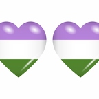 r9009 drapeau cœur genderqueer