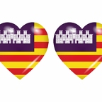 r9016 drapeau cœur baleares