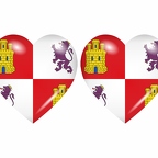 r9018 drapeau cœur castillaleon