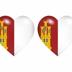 r9019 drapeau cœur castillamancha