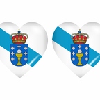 r9021 drapeau cœur galicia