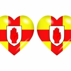 r9032 drapeau cœur ulster