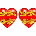 r9035 drapeau cœur normandie