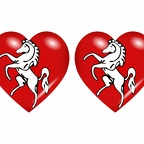 r9070 drapeau cœur kent