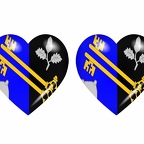 r9089 drapeau cœur surrey