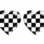 r9093 drapeau cœur checkered