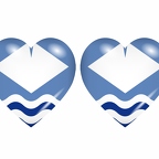 r9098 drapeau cœur isleof wight