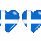 r9100 drapeau cœur shetland