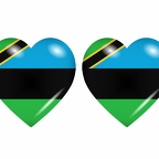 r9102 drapeau cœur zanzibar