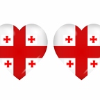 r8679 drapeau cœur Georgie