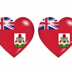 r8627 drapeau cœur Bermudes