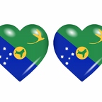 r8647 drapeau cœur Christmas