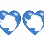 r8610 drapeau cœur Antarctique