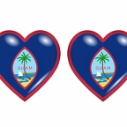 r8687 drapeau cœur Guam