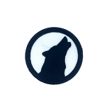 Z77 loup silhouette rond