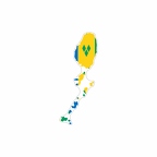 r9891 sticker carte saint vincent grenadine
