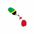 r9888 sticker carte saint kitts nevis