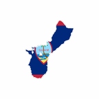r9865 sticker carte guam