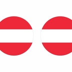 r9847 Autriche flag rond