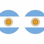r9844 Argentine flag rond