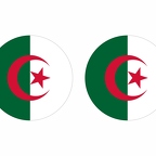 r9839 Algerie flag rond