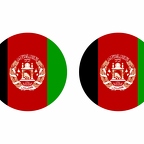 r9836 Afghanisthan flag rond