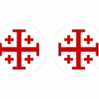 r10197 CROIXJERUSALEMBLANC flag rond