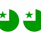 r10194 ESPERANTO flag rond