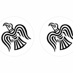 r10192 RAVENBLANC flag rond