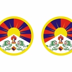 r10038 Tibet flag rond