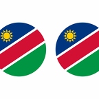 r9953 Namibie flag rond