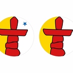 r10120 Nunavut flag rond