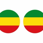 r10203 RASTA flag rond
