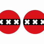 r10198 AMSTERDAM flag rond