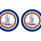 r10105 Virginia flag rond