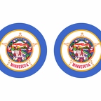 r10084 Minnesota flag rond