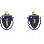 r10082 Massachusetts flag rond