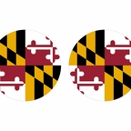 r10081 Maryland flag rond