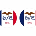 r10076 Iowa flag rond