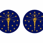 r10075 Indiana flag rond