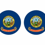 r10073 Idaho flag rond