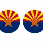 r10065 Arizona flag rond