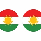r10033 Kurdistan flag rond