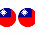 r10027 Taiwan flag rond
